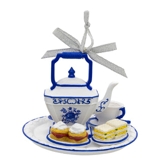 Pre-Order Blue & White Delft Tea Set Ornament E1146