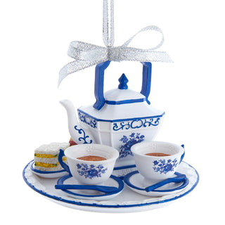 Pre-Order Blue & White Delft Tea Set Ornament E1146