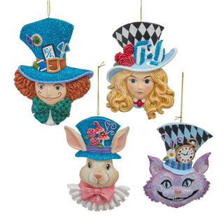 PRE-ORDER Alice In Wonderland Flar Back Character Head Ornament Set Cheshire E1203