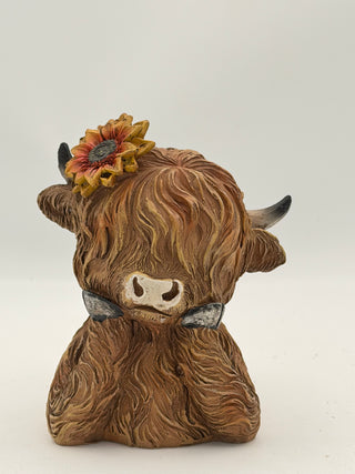 RAZ Imports Sunflower Highland Cow 4612231