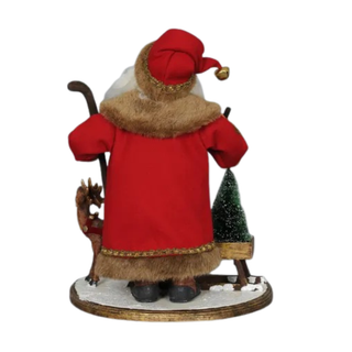 Karen Didion Lighted L.E. Vintage Santa with Sled SC-05LE
