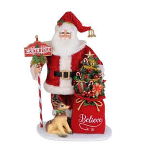 Karen Didion Lighted North Pole Magic Santa Signature Collection SC-62