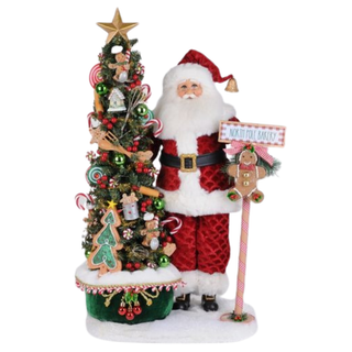 Karen Didion Lighted North Pole Bakery Santa SC-63 Signature Collection