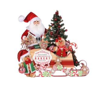 Karen Didion Lighted Gingerbread Bakery Sleigh SC-69
