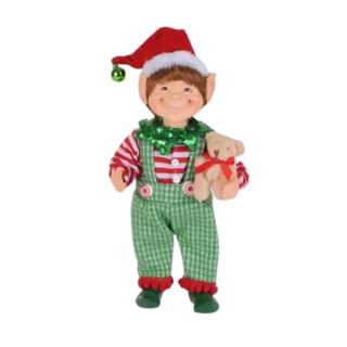 Karen Didion Green Check Boy Elf SS084