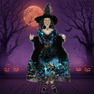 Glitzy Peacock Witch HA26-26
