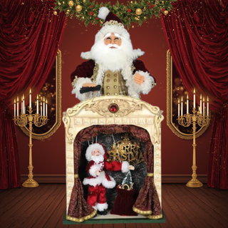 Karen Didion Lighted L.E. Vintage Marionette Santa SC-04LE