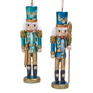 Pre-Order Metallic Blue & Green Nutcracker Ornaments Set F2469