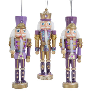 Pre-Order Purple & Gold Nutcracker Ornament Set F2471