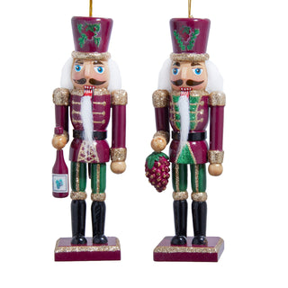Pre-Order Burgundy Wine Nutcracker Ornament Set F2474