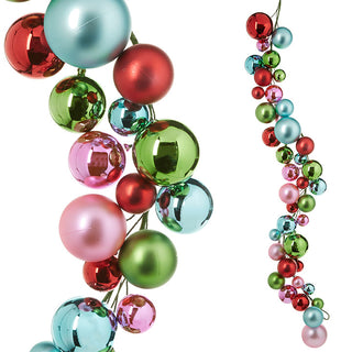 Pre-Order 48" RAZ Pastel Ball Garland, Multi-Color G3932700