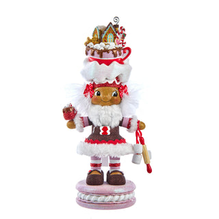Pre-Order 12" Hollywood Nutcrackers™ Gingerbread Girl With Cup Nutcracker HA0808