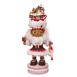 Pre-Order 12" Hollywood Nutcrackers™ Gingerbread Girl With Cup Nutcracker HA0808