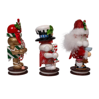 Pre-Order 8" Hollywood Nutcrackers™ Santa, Gingerbread & Snowman Nutcrackers  HA0812