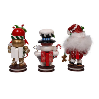 Pre-Order 8" Hollywood Nutcrackers™ Santa, Gingerbread & Snowman Nutcrackers  HA0812
