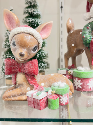 PRE-SALE Raz Christmas  9" Vintage Deer 4519142