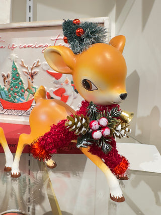 PRE-SALE Raz Christmas 7.5" Playful Holiday Fawn 4520065
