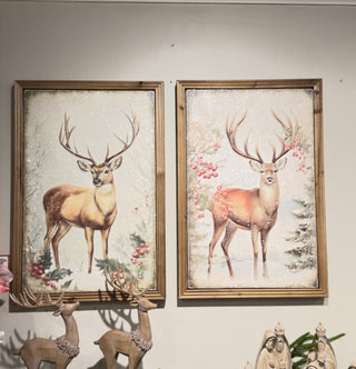 Pre-Order Raz Imports 24" Yule Stag Metal Wall Decor 4559155
