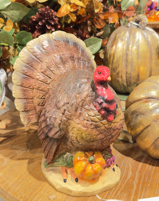 PRE-SALE Raz 11.75" Glitter Turkey 4501658