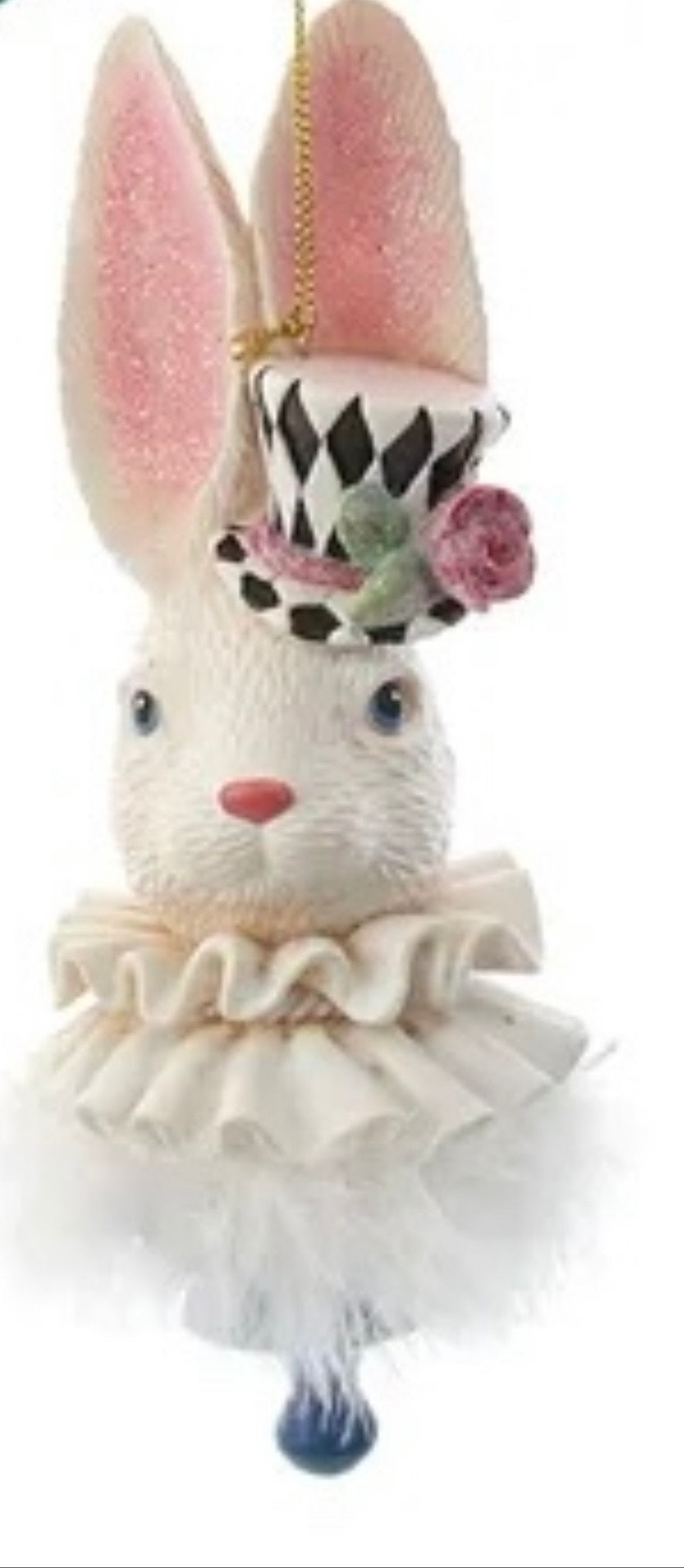 Kurt Adler Alice in Wonderland White Rabbit Ornament Christmas 2023 collection