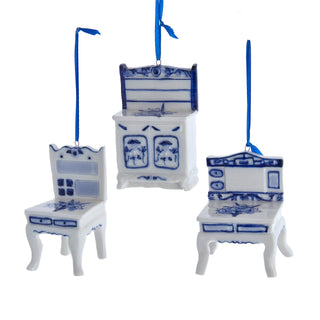 PRE-ORDER Porcelain Delft Blue & White Cabinet Ornament Set J7862
