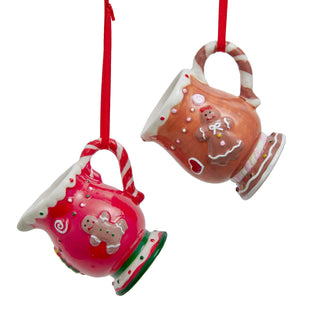 PRE-ORDER Gingerbread Cup Ornament Set J7867