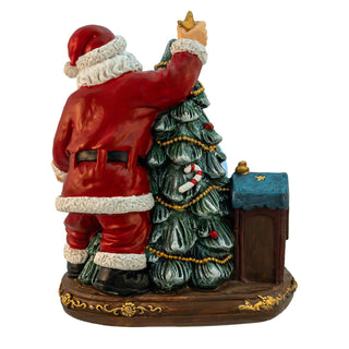 Pre-Order 100MM Musical Santa With Children & Tree Water Globe JEL1435