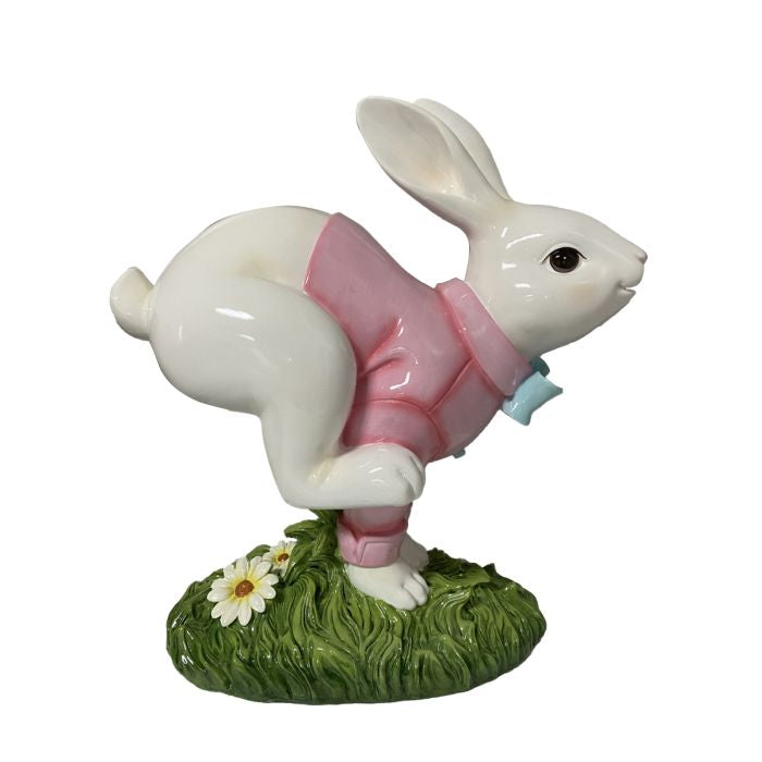 PRE-ORDER-Regency 20" Outdoor Leaping Pink Bunny Easter MT25395