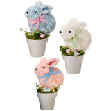 PRE-ORDER-Regency 9.75" Flowering Bunny in Pot MT25988