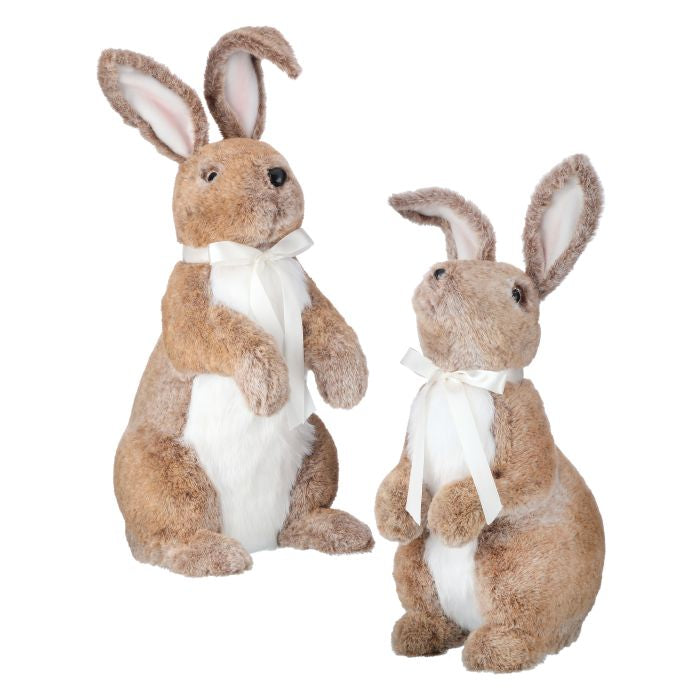 PRE-ORDER-Regency Easter 22" Faux Fur Standing Bunny Set  MT26392