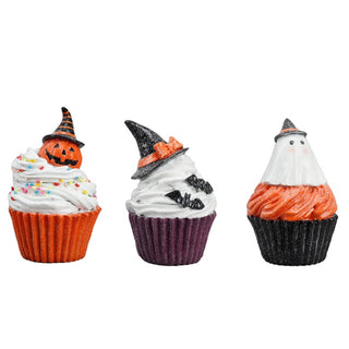 Halloween Resin Ghost Pumpkin Cupcakes Set MTH13554