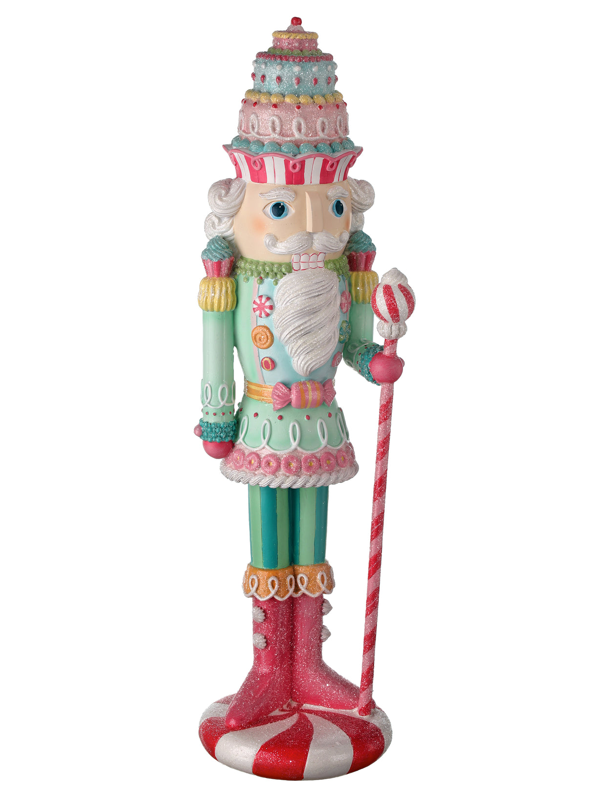 22" Sweet Shoppe Pastel Peppermint Nutcracker