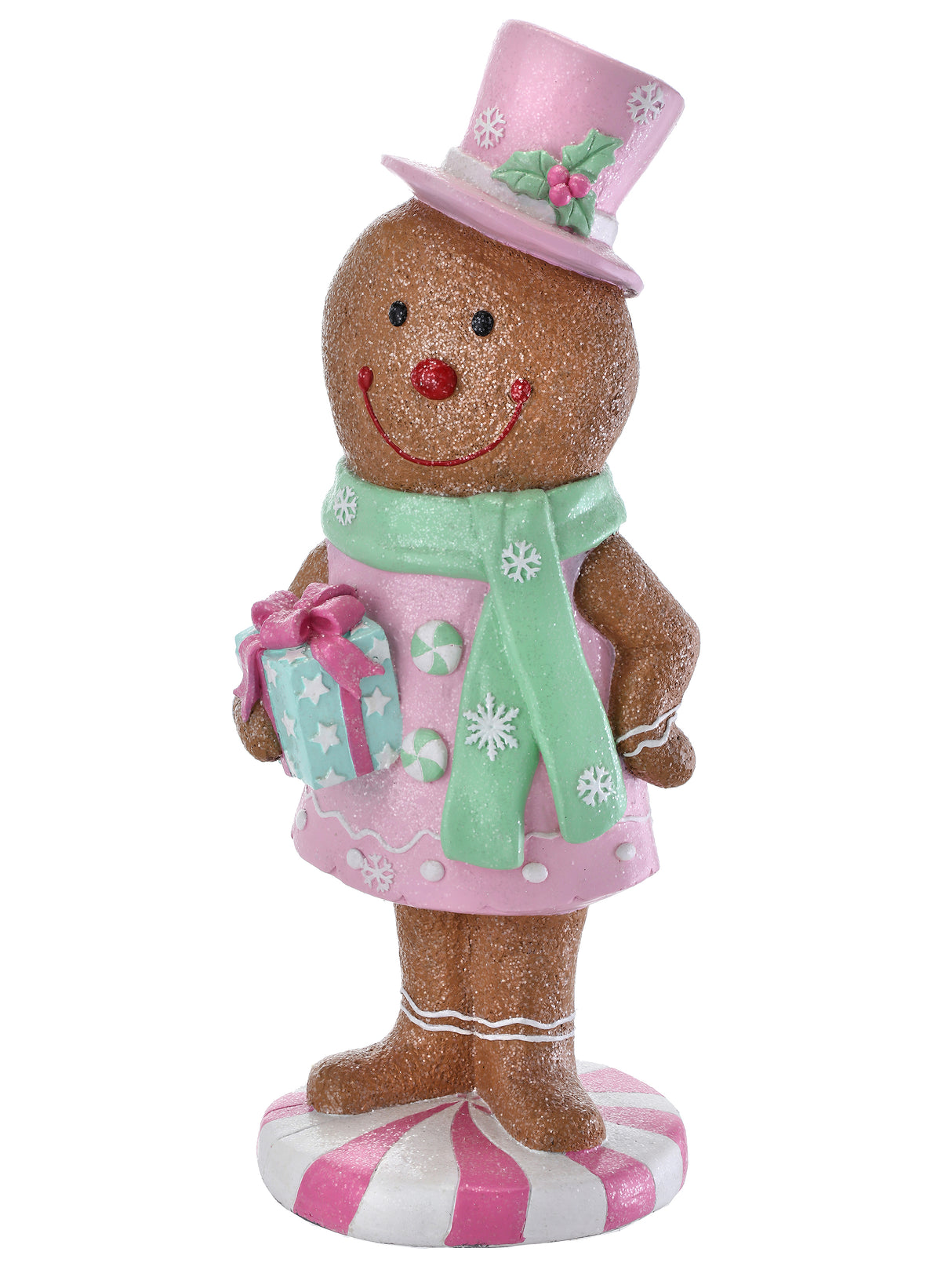 36 " MGO Peppermint Candy Pastel Gingerbread Girl Outdoor Indoor