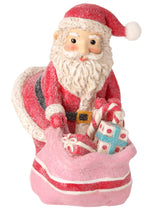 Regency 7" Resin Santa With Gift Bag Table Decor