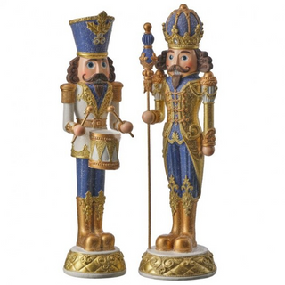 Dark Blue Champagne Regal Drummer or Staff Nutcracker MTX75511