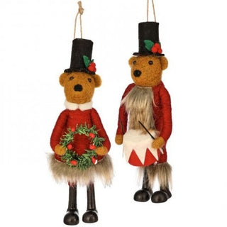 Pre-Order Beary Christmas Vintage Bear Ornament Set MTX76923