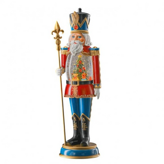 LED Battery Timer Nutcracker Water Globe MTX76966