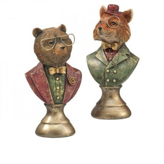 Pre-Order Fox and Bear Bust Set w Glasses MTX77296