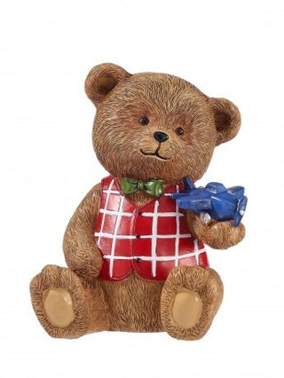 Pre-Order Resin Sitting Bear with Toy Plane MTX77393