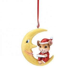 Pre-Order Mouse sitting on a Moon Ornament MTX77576
