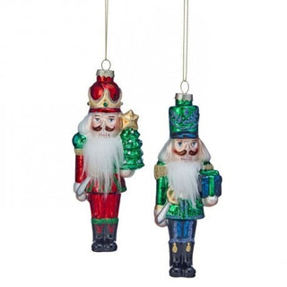 Pre-Order Glass Nutcracker with Beard Ornament Set MTX77825