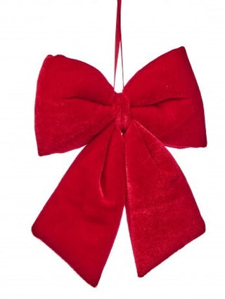 Pre-Order 8" Velvet Red Bow Ornament MTX78178