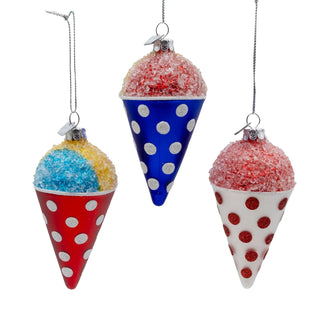 PRE-ORDER Noble Gems™ Glass Snow Cone Ornament Set  NB1885