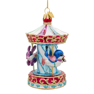 Pre-Order Noble Gems™ Glass Kids Carousel Ornament NBX0157