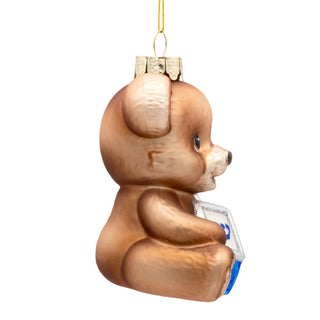 Pre-Order Noble Gems™ Glass Hanukkah Teddy Bear Ornament  NBX0202