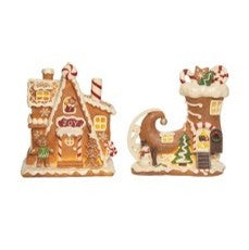 Pre-Order Resin Brown Light Up Gingerbread House TC01140