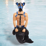 PRE-ORDER December Diamonds Pup (Blue Version) Merman Christmas Ornament 55-55478