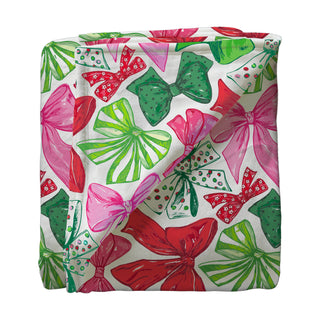 50X80 Super Soft Throw Blanket- Christmas Bows