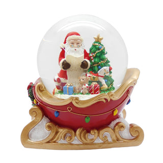 120MM Santa Sleigh Water Globe With Music SD24004