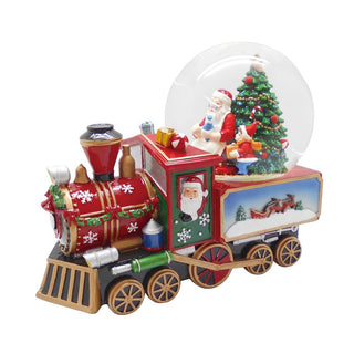 120MM Santa In Train Music Water Globe SD24006